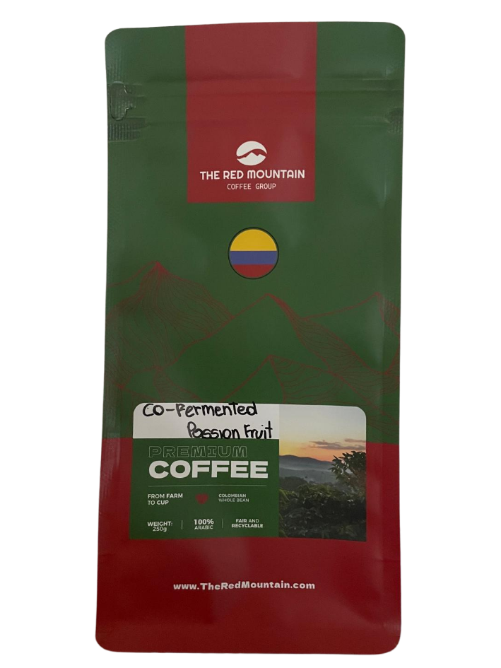 100% Colombiaanse Arabica Koffie – Co-gefermenteerd met Passievrucht